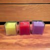 Square Glass Candle Pack of 3